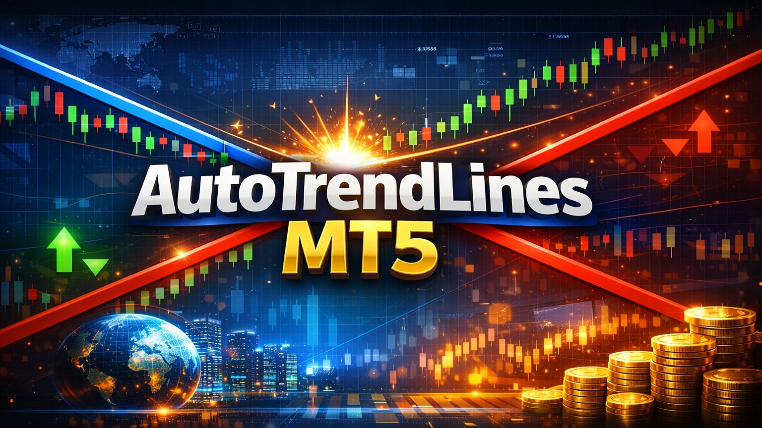 Auto TrendLine Indicator для MT5 — автоматические трендовые линии