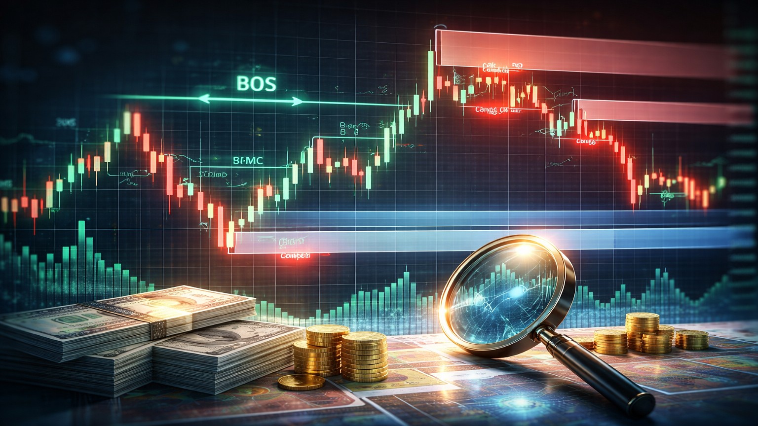 Smart Money Concepts Indicator для MT5 — полный разбор индикатора SMC: BOS, CHoCH, Order Blocks и Fair Value Gaps