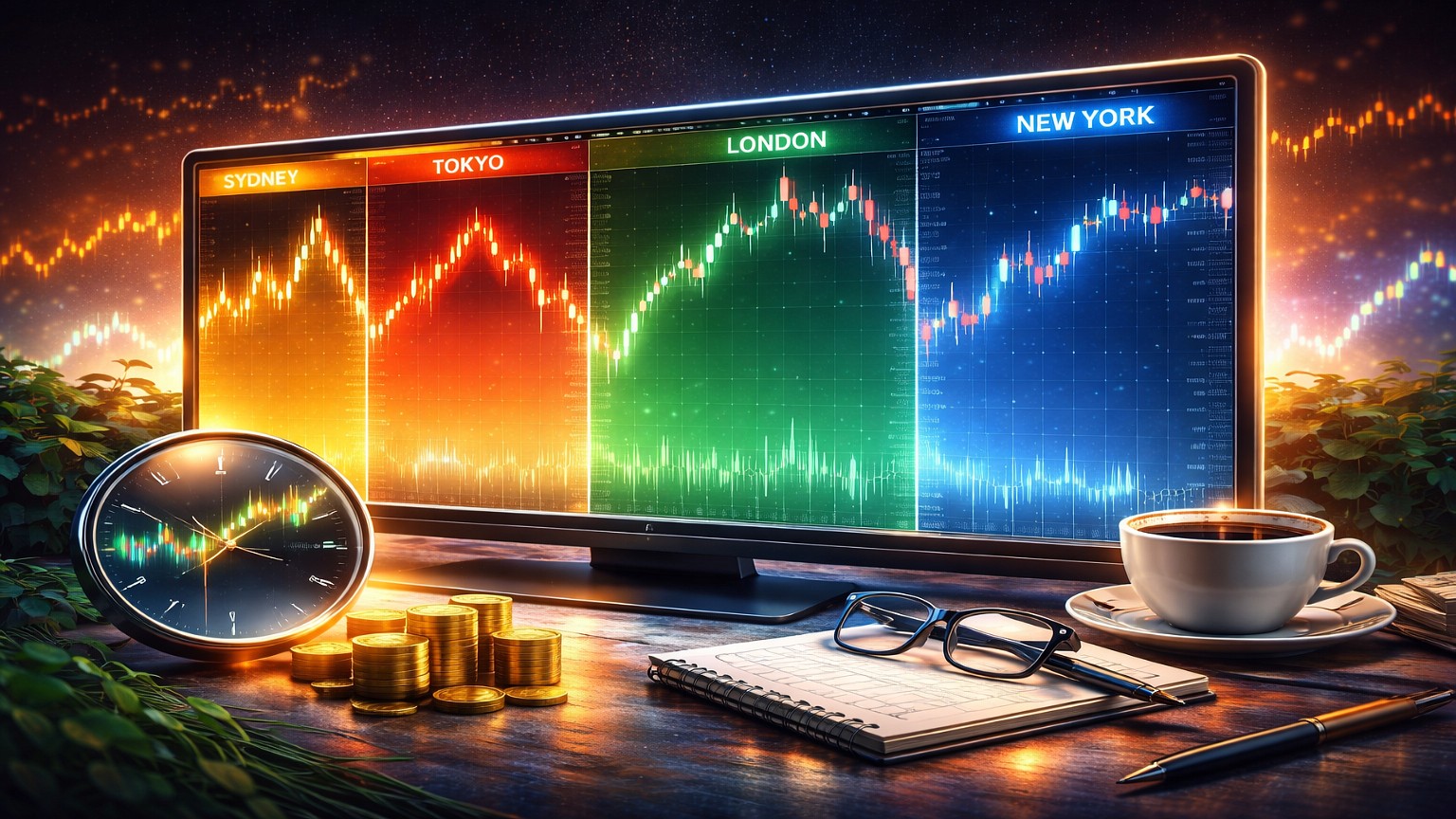 Market Sessions Indicator для MT5 — индикатор торговых сессий Форекс