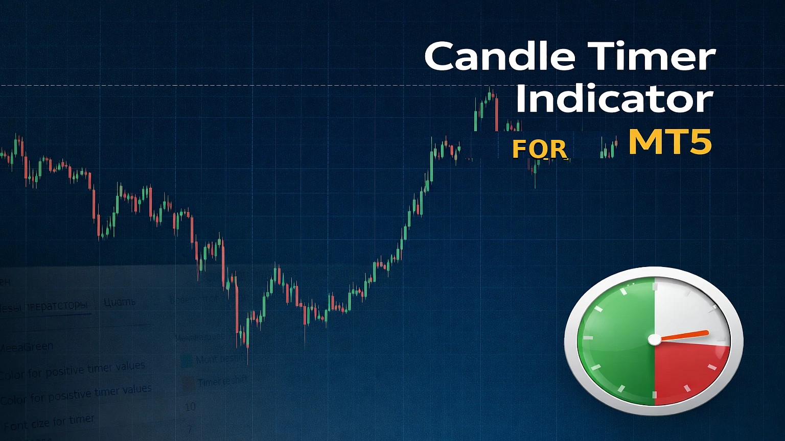 Candle Timer Indicator untuk MT5 — timer candle untuk entry yang lebih presisi