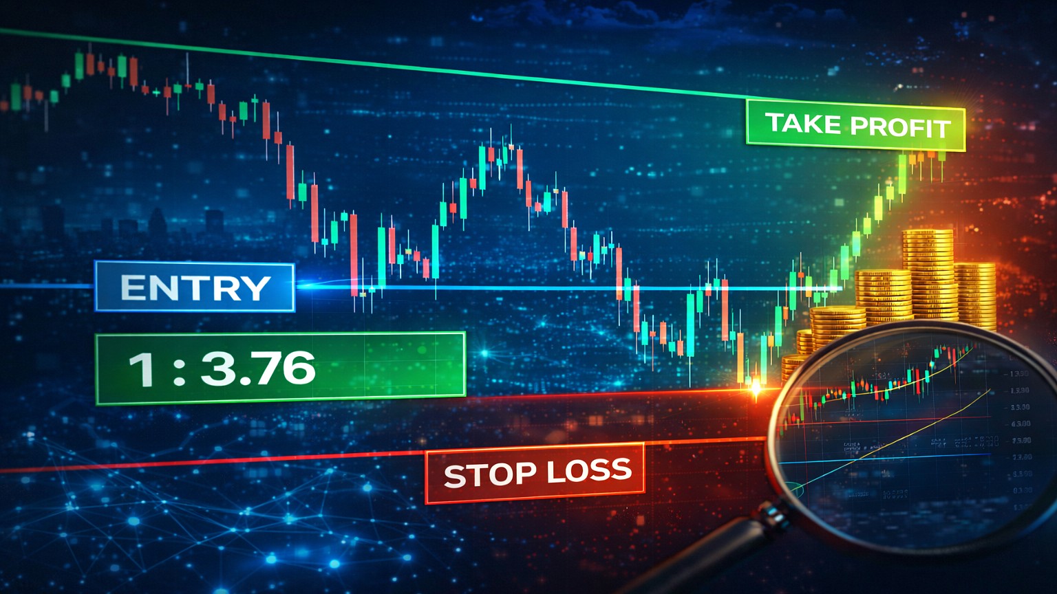 Risk Reward Indicator для MT5 — индикатор соотношения риска и прибыли