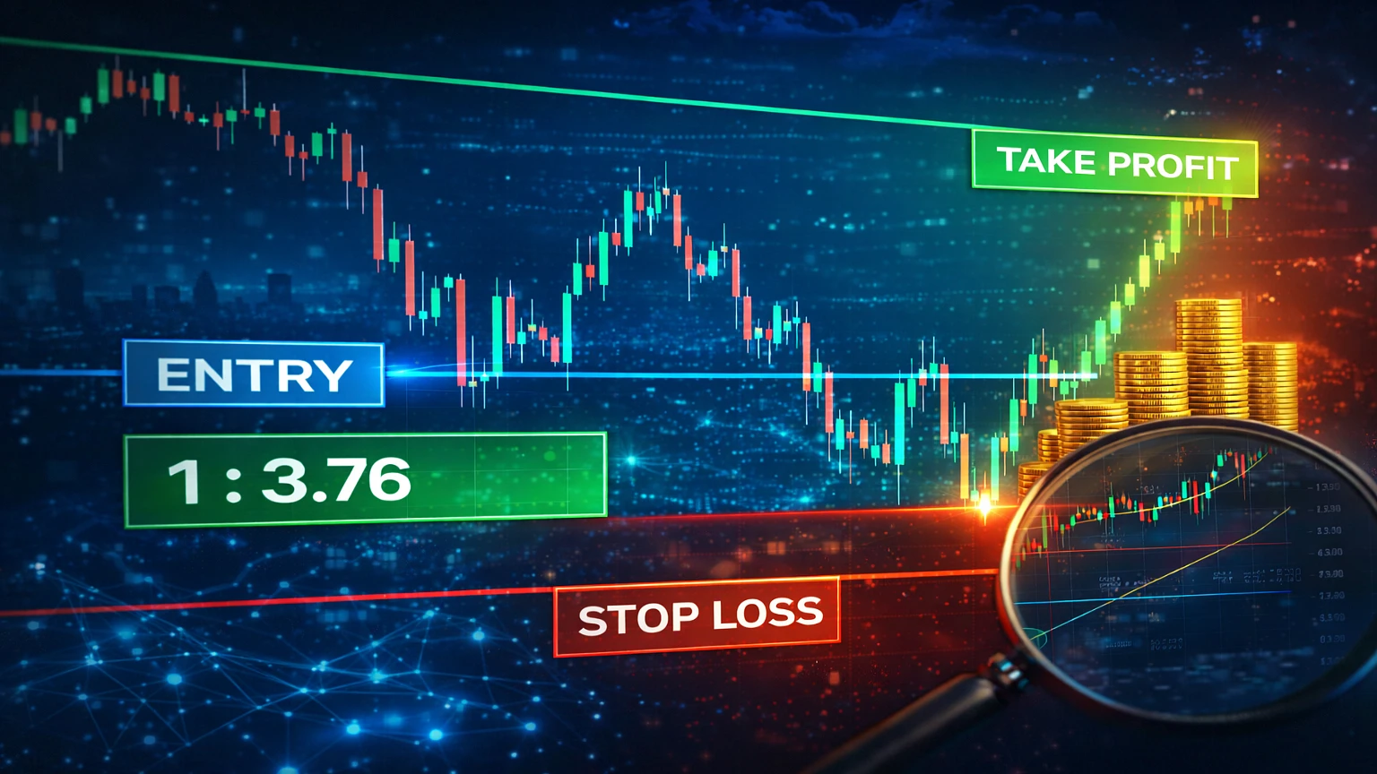 Risk Reward Indicator для MT5 — индикатор соотношения риска и прибыли