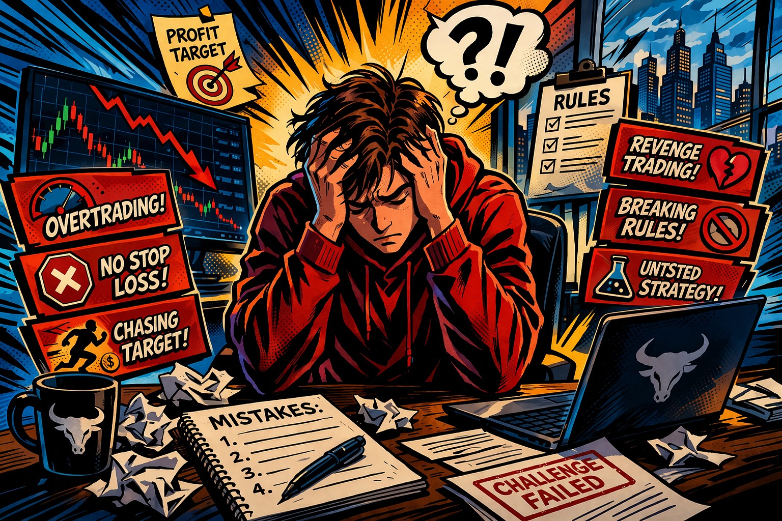 Most Common Mistakes Beginner Prop Traders Make